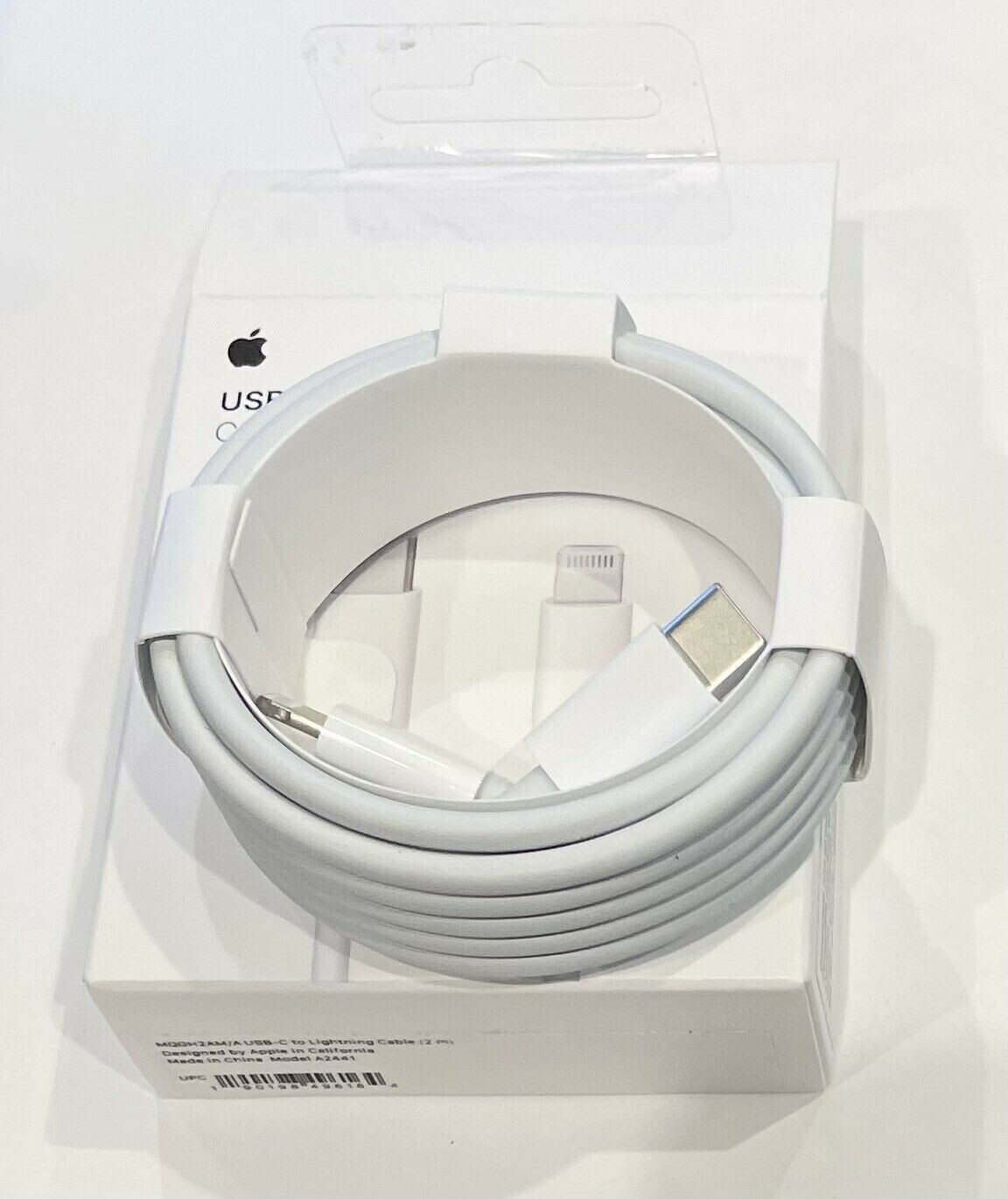 NEW Apple USB-C-to-Lightning Cable 2M Charging Authentic NOT FAKE iPhones Open N-image