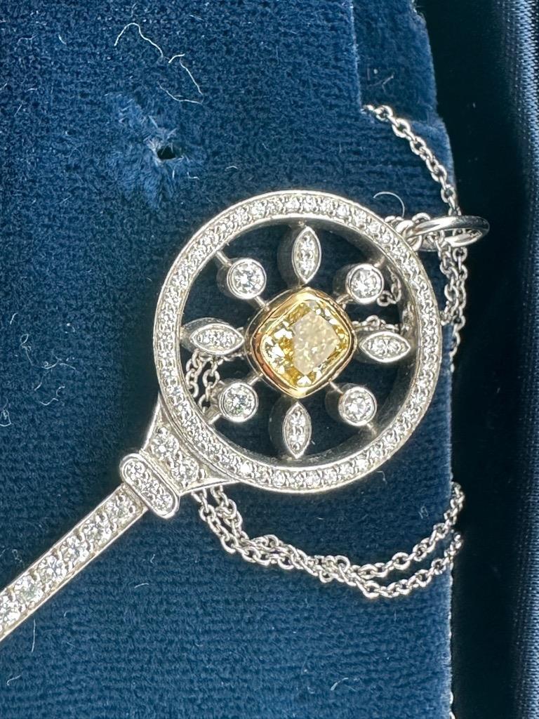 まひる】Tiffany イエローゴールド ラージハートキーチャーム