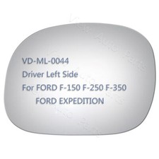 Mirror Glass Fit 2004 Ford F-150 Heritage Driver Left Side LH 2706 Flat+Adhesive