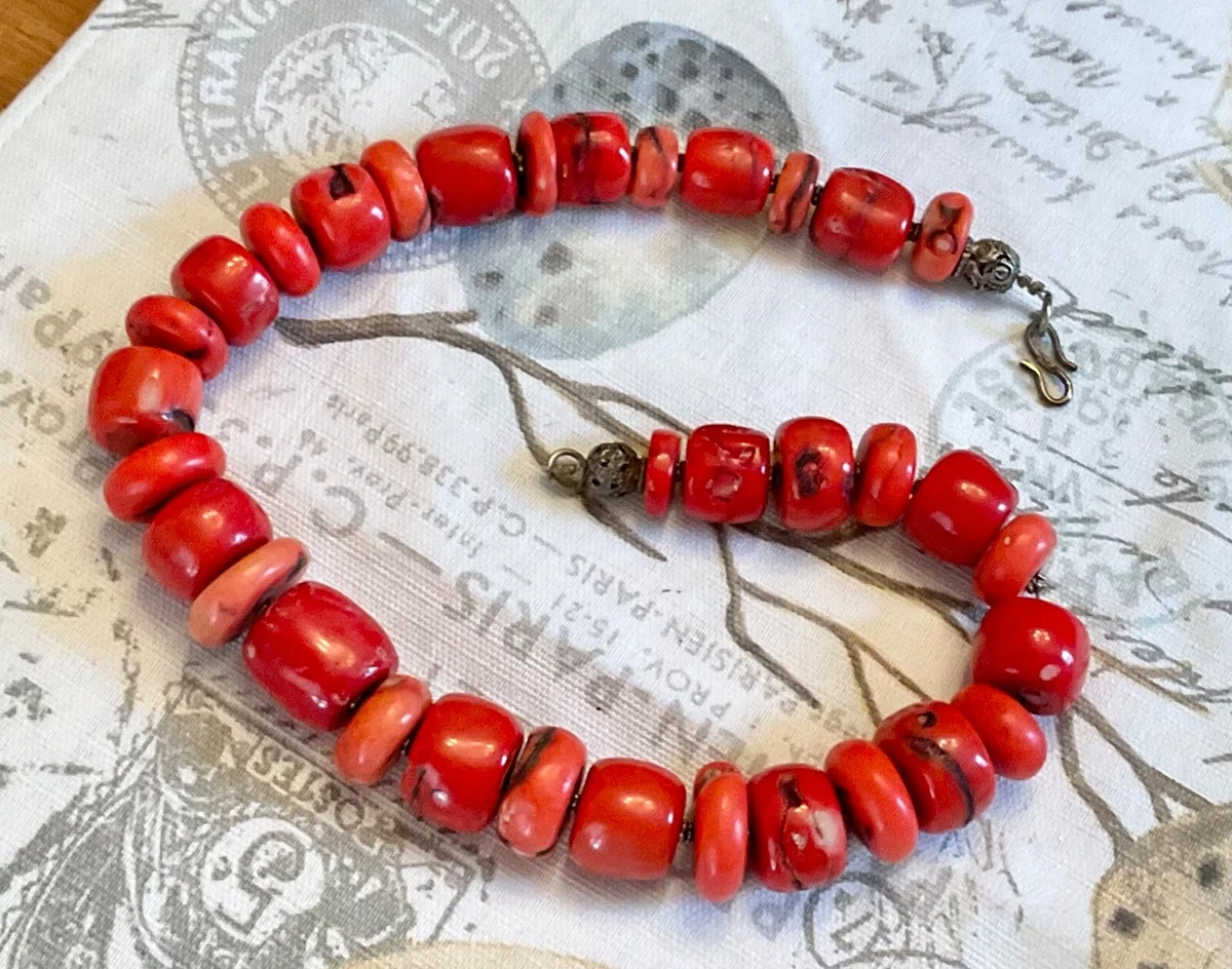 Antique Natural Coral Necklace – The Russian Store