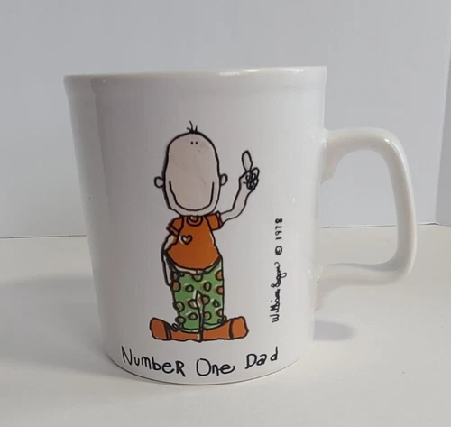 Vtg 1978 Kiln Craft Number One Dad Coffee Mug/Cup Made In England William Logan 