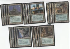 20 Tri Land - Homelands  - Played - 4x of each - Sets - Magic MTG FTG