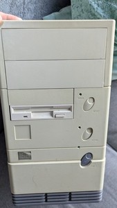 Vintage 1990s PC - 386 Classic Case, Battery Leak On Mainboard