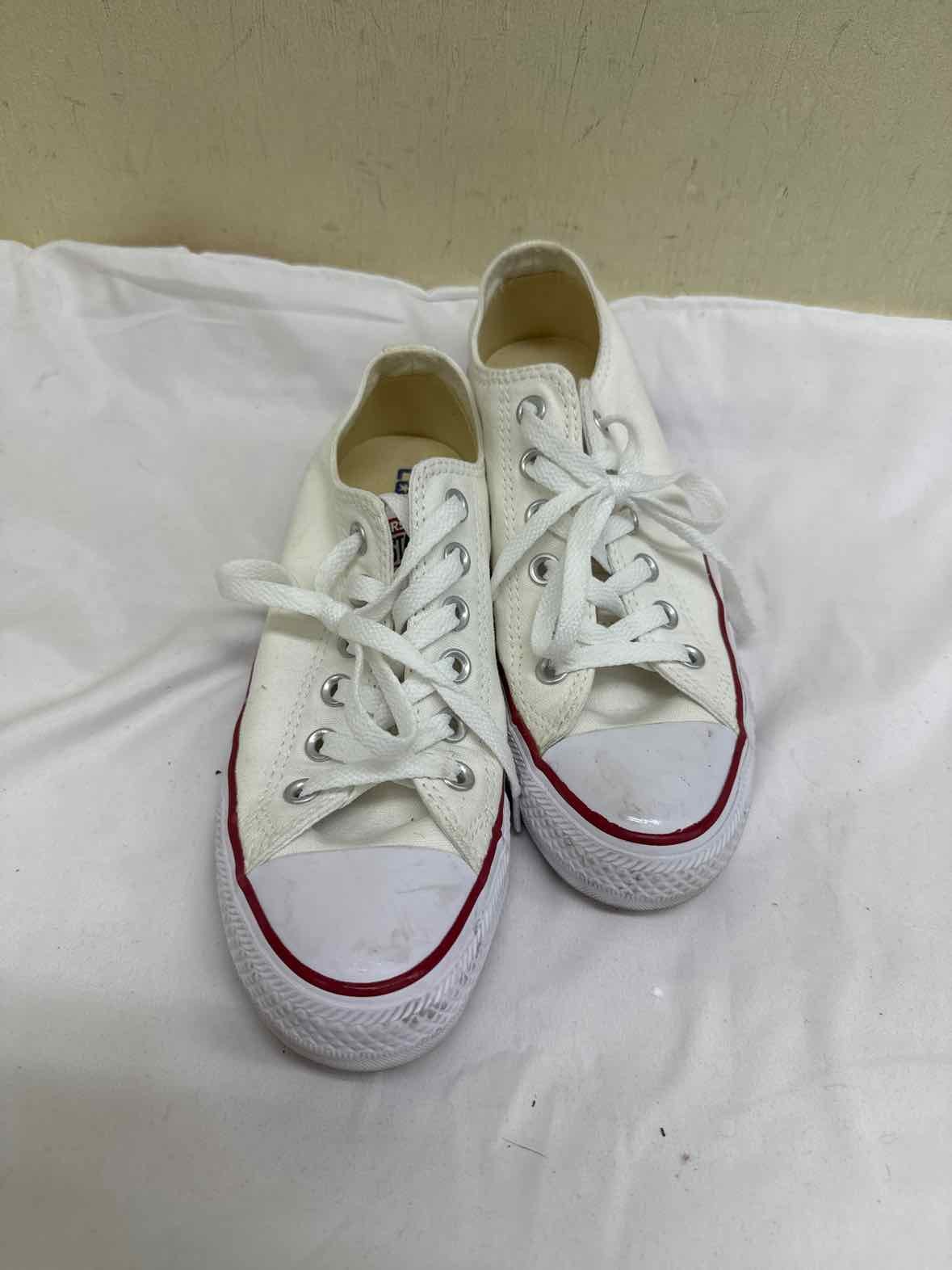 Converse Women's Size 7 White Sneakers Shoes thumbnail 2