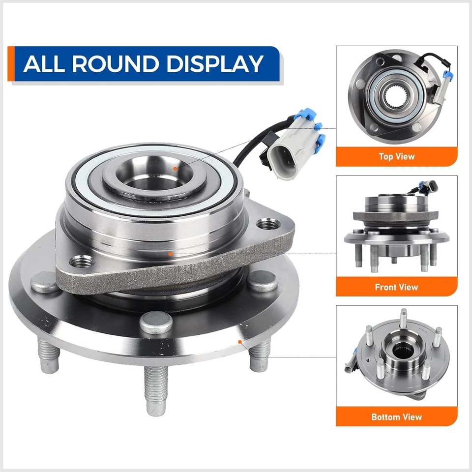 Dual Front Wheel Hub Bearings for Chevy Equinox & Pontiac Torrent - Easy Install Foto 4 de 4