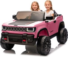 24V Licensed Kids Ride On Truck 2 Seater Remote Control Electric Car Bluetooth L