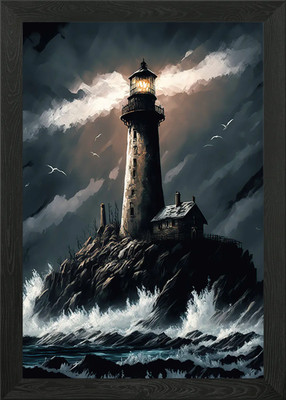Küstenleuchtturm Gerahmtes Wandbild Poster Leinwanddruck Bild