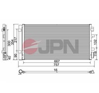 Kondensator Klimaanlage JPN 60C9128-JPN FüR Renault Megane 3 DZ0 BZ0 KZ0 ScÉNic