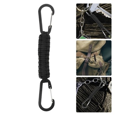 Aluminum Alloy Paracord Keychain For Camping And Hiking 1Pcs 7.9x1.2x0.2In