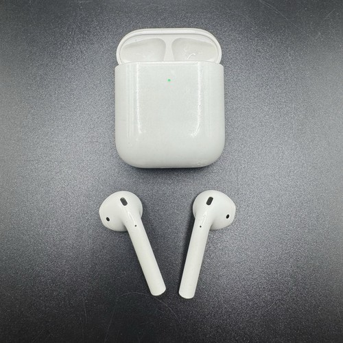AUTHENTIQUE Apple AirPods 2ème génération avec étui de charge A1938 testé fonctionnel - Photo 5 sur 10
