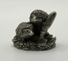 Royal Selangor Pewter Hedgehog Figurine – Garden Tool Ornament © 1994