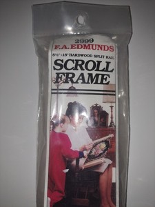 F A Edmunds #2999 Hardwood Split Rail Scroll Frame 8 1/2"x18" BRAND NEW