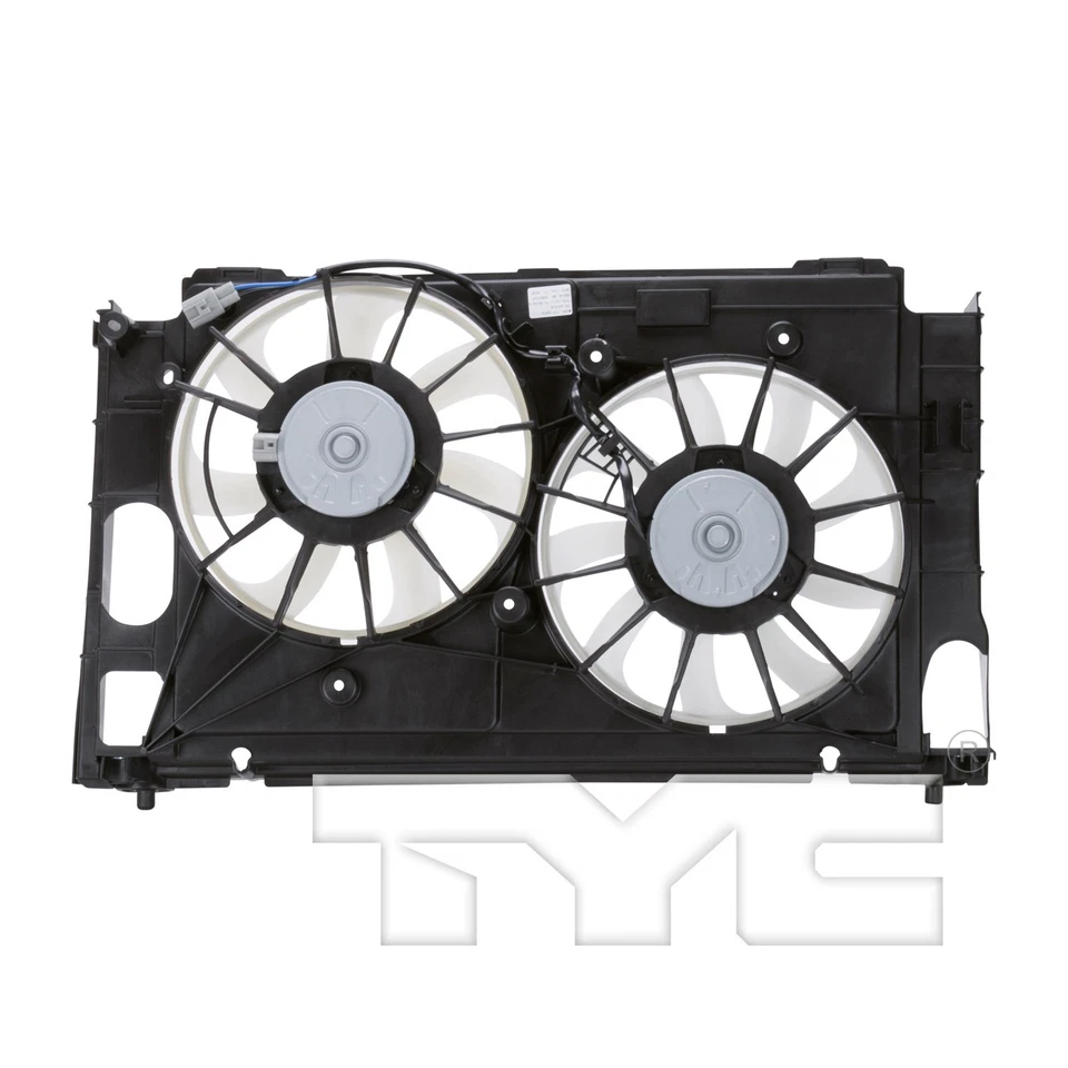 For 2012-2015 Toyota Prius Plug-In Dual Radiator and Condenser Fan Assembly TYC - Image 2 of 4