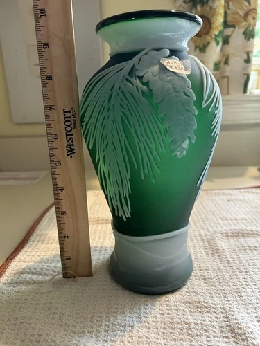 Fenton Kelsey/Bomkamp "The Pinecones" Vase Artist Proof!! Very Rare .