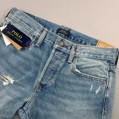 Polo Ralph Lauren Denim 27 Jeans  Avery Boyfriend Patchwork Embroidered Money