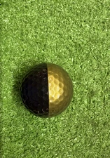 Rare Gold and Black Karsten Ping Golf Ball