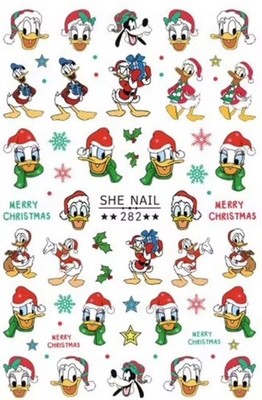 Nail Art Sticker DISNEY CHRISTMAS DONALD DUCK SORTIERT SHE NAIL 282