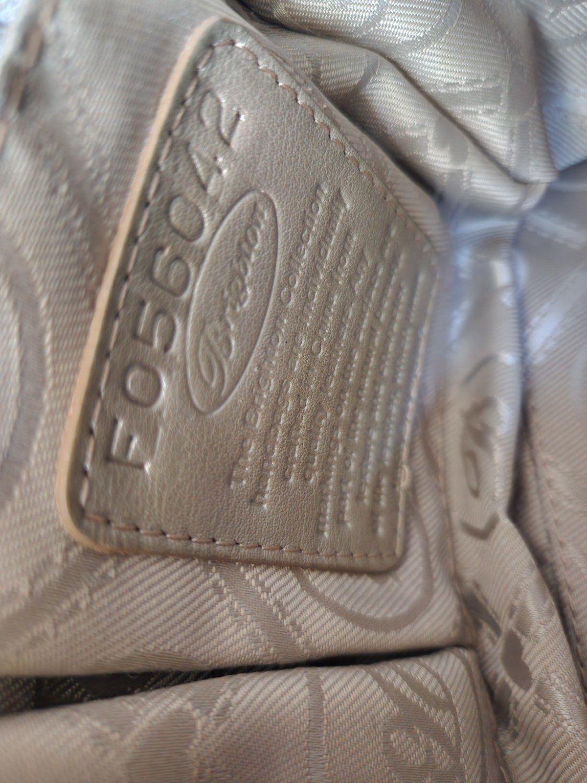 Brighton Y2K Python Snake Embossed Brown Leather … - image 3