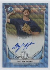 2014 Bowman Prospect Chrome Blue Wave Refractor 3/50 Dylan Floro Auto 2u8