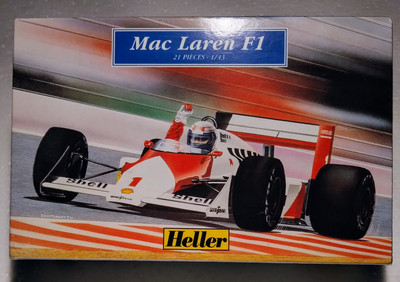 Heller 1/43 McLaren F1 Race Car Plastic Model Kit #79800 New Complete Open Box