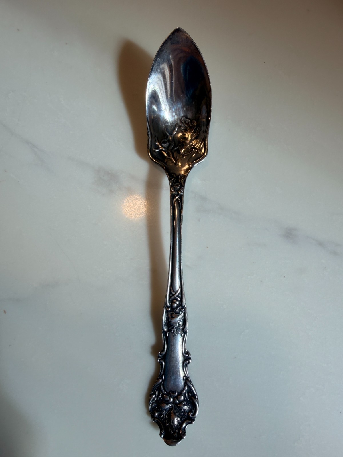 Antique 1906 1846 Rogers Bros CHARTER OAK Silverplate Berry Svg Spoon ...