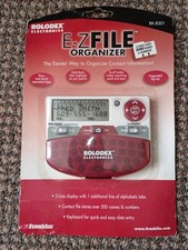 Rolodex RK-8201 E-Z File Contact Organizer NEW Franklin Keyboard.