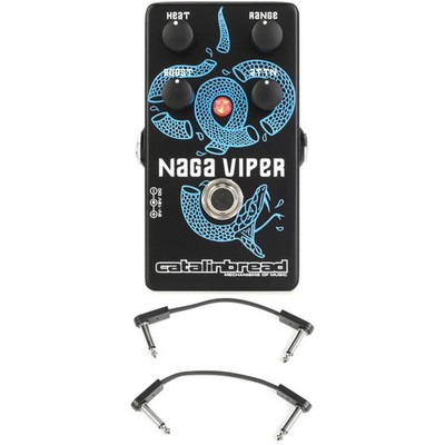 Catalinbread Naga Viper MkII Treble Boost Pedal with EBS Patch Cables