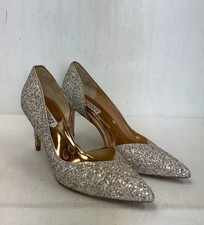 Badgley Mischka Women's Daisy Pointed Toe Glitter Stiletto Pumps Heels  Size 8