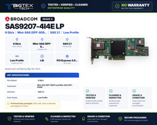 LSI SAS9207-4I4E LP 8-Port 6Gb/s SAS SATA HBA PCIe 3.0 x8 SAS2308 IT Mode