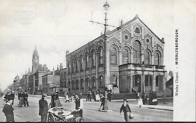 Middlesborough, N Yorkshire - Wesley Chapel - Postkarte um 1905-10