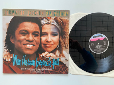 Maxi: Jermaine Jackson & Pia Zadora - When The Rain Begins To Fall 12'' Maxi