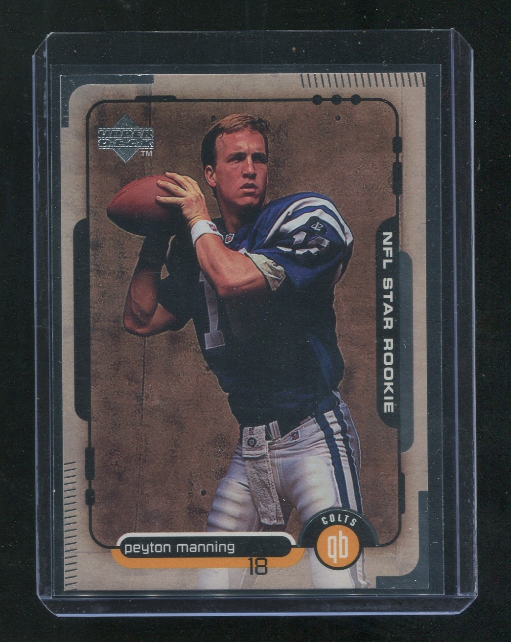 1998 UPPER DECK PEYTON MANNING RC ROOKIE #1 STAR ROOKIE NRMT-MINT