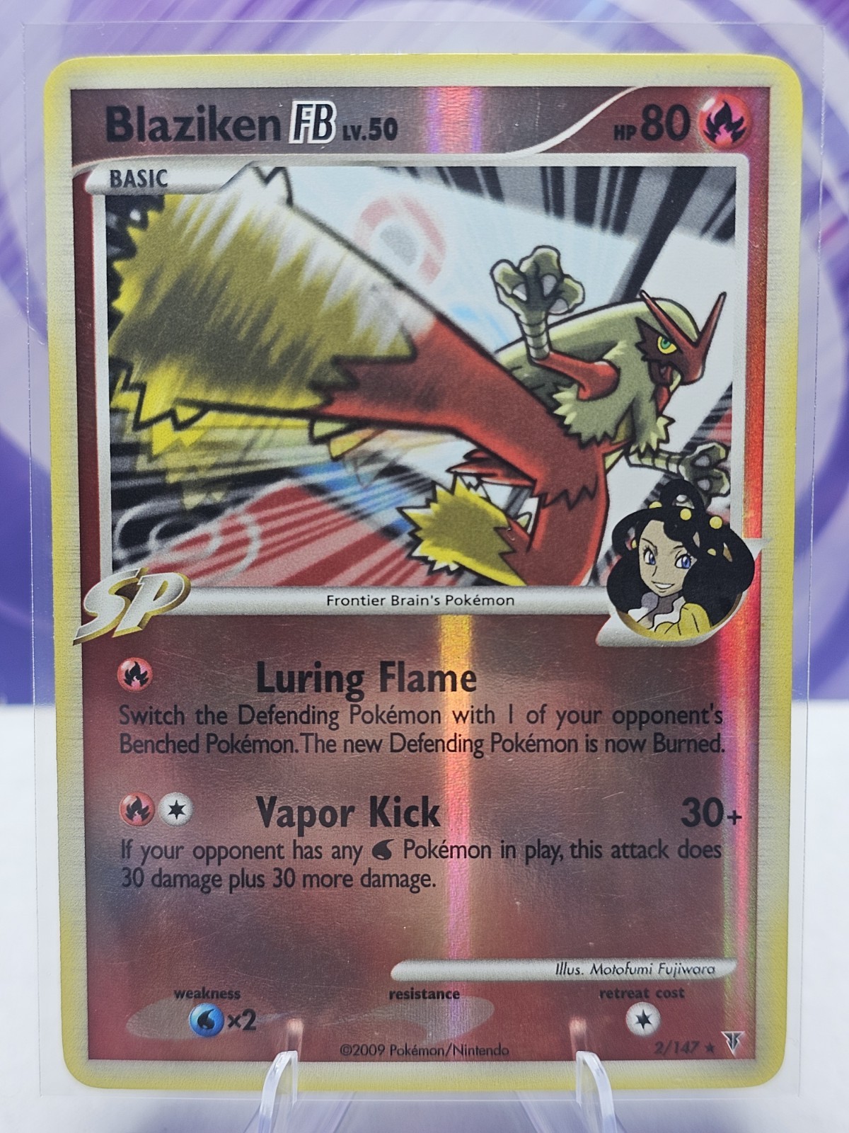Blaziken FB Supreme Victors Reverse Holo Foil 2/147 2009 Pokemon Card - LP