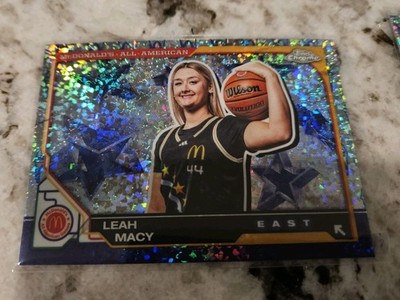 2025 Topps Chrome McDonald's All American 62 Leah Macy McFlurry Refractor EAST