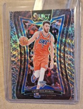 🔥NBA 24-25 Panini Select Chet Holmgren Elephant Prizm 'Mezzanine' / Thunder