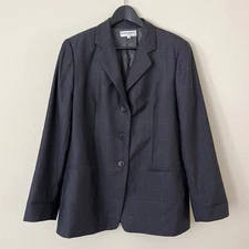Giorgio Armani Le Collezioni Size 12 Grey Blazer Italy 