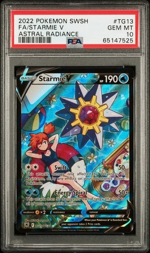 Starmie V TG13/TG30 Swsh10: Astral Radiance Trainer Gallery Holo PSA 10