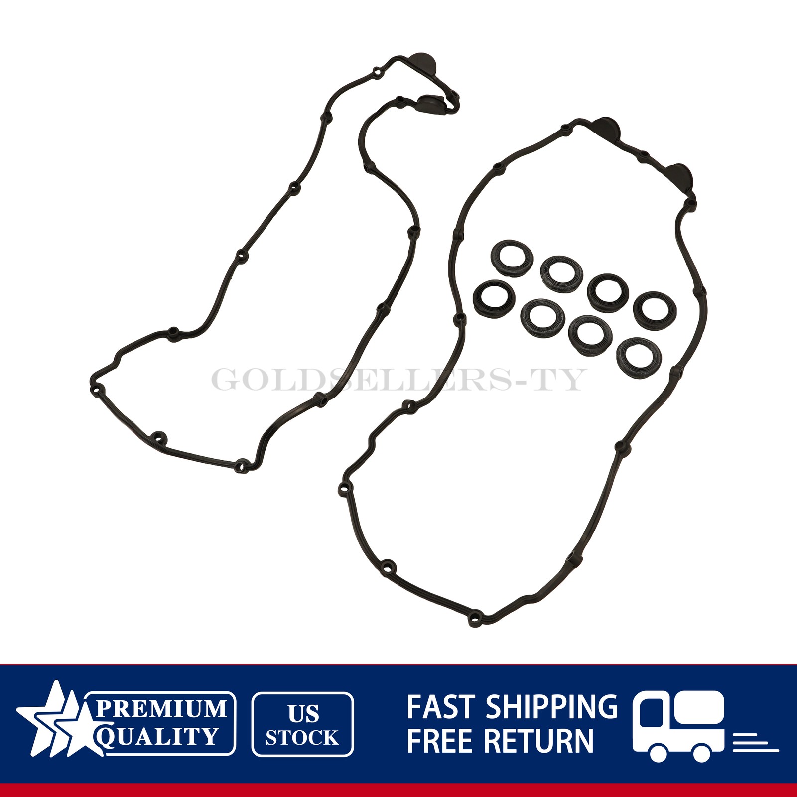 NEW Valve Cover Gasket Set 264986 264987 For Maserati Quattroporte GranTurismo