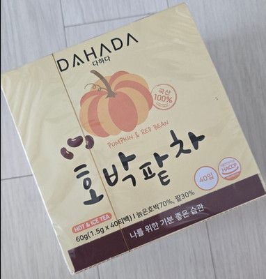 Korea Dahada Pumpkin Red Bean Tea (1.5 g × 40 tea bags)