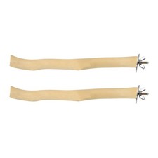 2 Pcs Natural Wooden Bird Branch Wood Perch Stand, Length 7.9'' Diameter 16mm