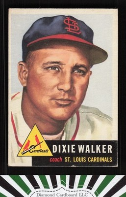 1953 Topps #190 Dixie Walker VG g
