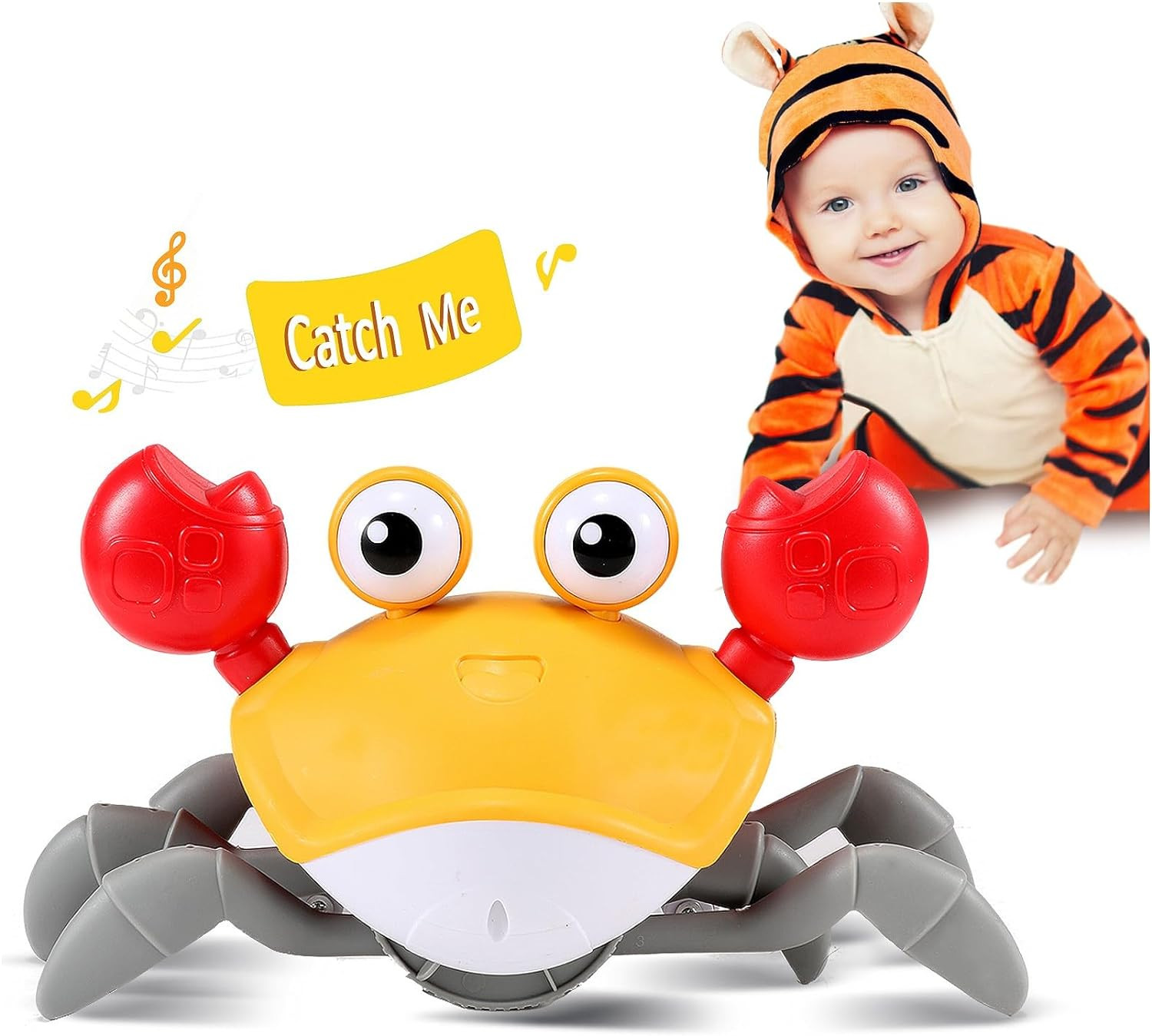 Crawling Crab Baby Toy Gifts: Tummy Time Toys Walking Dancing Cute Essentials El