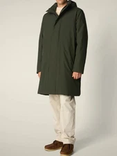 Pro-Tech By Save The Ducks Mens Parka  Hooded Jacket Olive Green