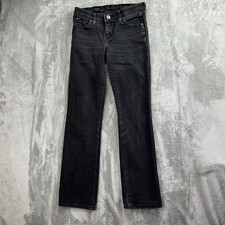 Women  s Wrangler Essential Mid-Rise Bootcut Wrq20bl 3/4x29 Black Jeans