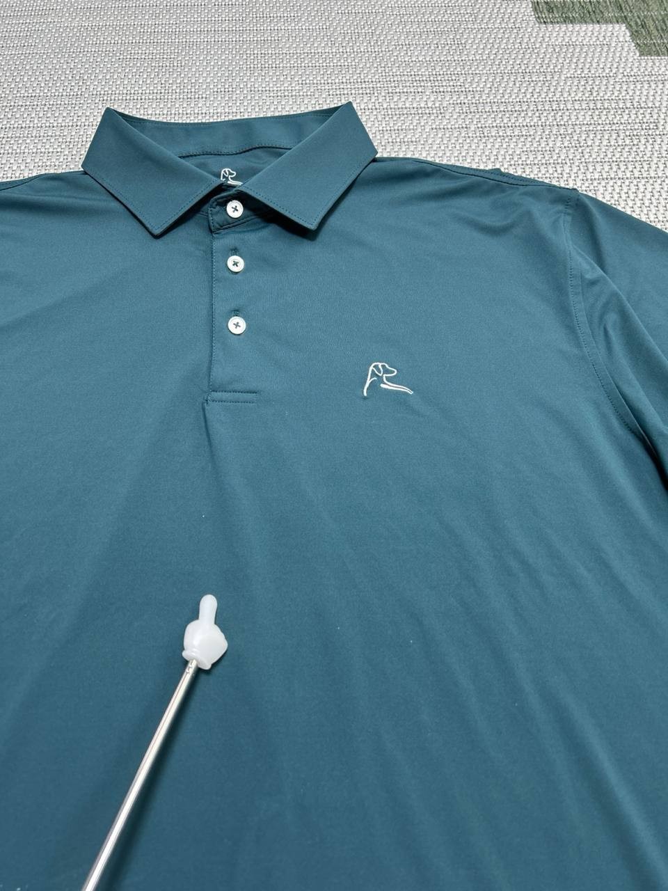 Rhoback Solid SS Performance Polo Shirt Mens XL G… - image 8