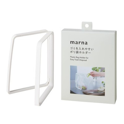 Marna Plastic Bag Holder, Compact, Foldable, Bag Mouth Closes