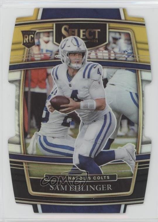 2021 Panini Select Concourse Black & Gold Prizm Die-Cut Sam Ehlinger #98 uk2