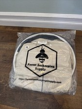 FOREST BEEKEEPING SUPPLY-Raw Canvas Cotton Beekeeper Jacket Coat Mask 2XL NEW