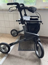 Topro Olympos Rollator 4-Rad mit Sitz & Handbremsen Schwarz/Grau