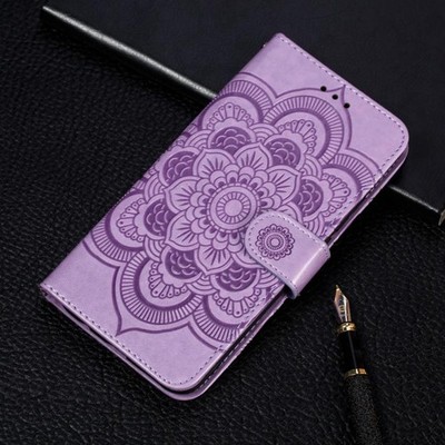 Für iPhone 11 Pro Max Mandala Embossing Pattern Ledertasche Horizontal fl